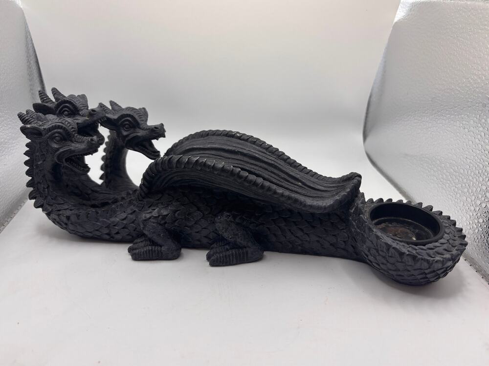 3 Headed Black Dragon Incense Stick & cone punk burner Mythical Fantasy gift